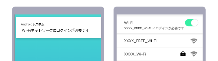 Androidポップアップ通知のイメージ